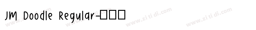 JM Doodle Regular字体转换